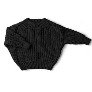 Goumi Organic Cotton Baby Chunky Knit Sweater, Shadow NWT 6-12 months